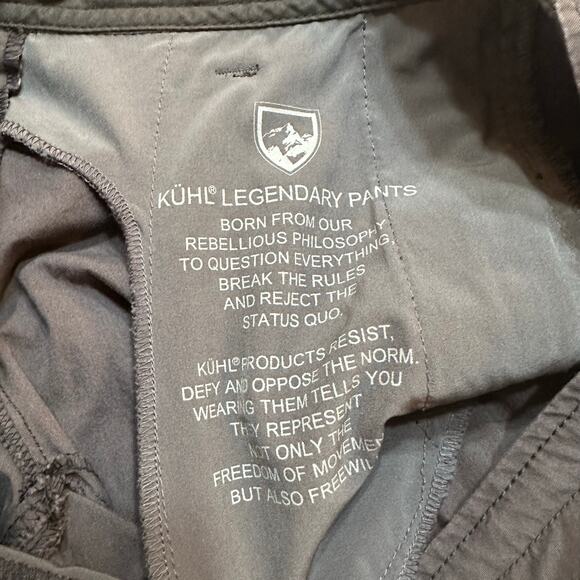 Kuhl Legendary Pants sz 10 Short Dark Grey Utility Pants Hiking Roll up Pants - Picture 10 of 10